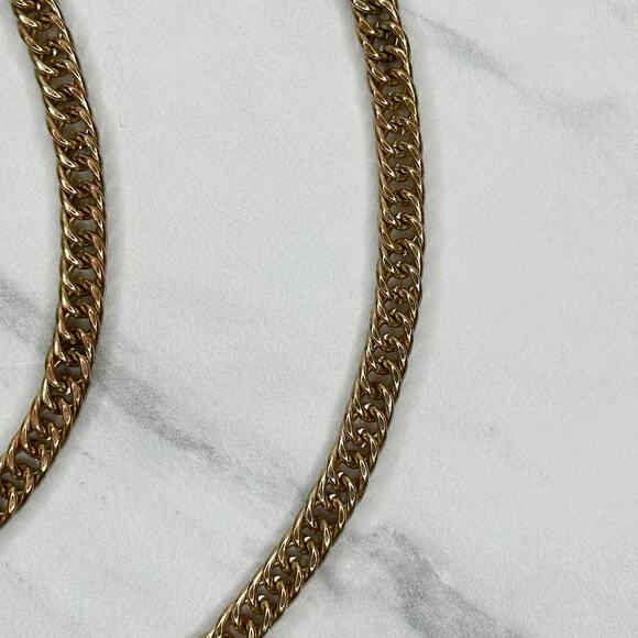 Gold Tone Chain Link Purse Handbag Bag Replacement Strap - Picture 5 of 11